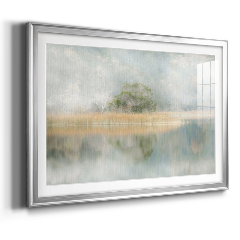 Silent Morning River, Argent, H 19 po x l 27 po x P 1,5 po