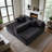 Boneless Modular Corduroy L-Shaped Sectional Sofa with Minimalist Design-1941017773