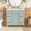 Meuble-lavabo vert de 36 pouces avec lavabo en céramique, structure en bois massif, portes à fermeture en douceur et beaucoup de rangement pour les salles de bain modernes-784140543-784140540