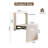 Fold Down And Up Foldable Shoe Bench,Entryway Shoe Changing Stool,Wall Mounted Seat-1717353947