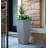 Valencia Tall Stone Composite Pot Planter with Plant Shelf-23476744-23476745