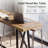 Industrial Solid Wood Bar Height Bar Table, 63'' Long Counter Height Pub Table
