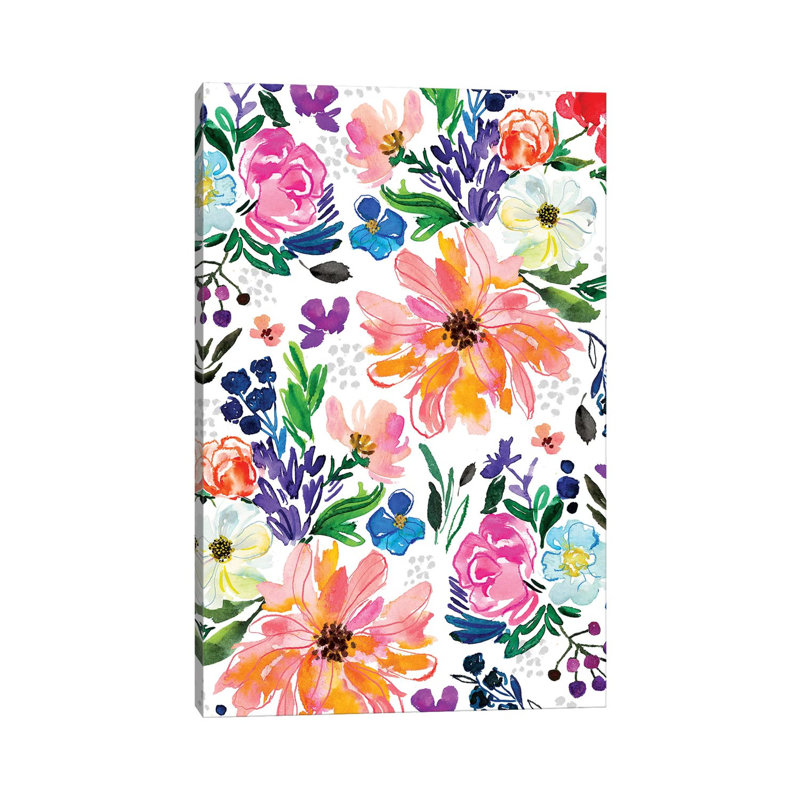 Blooms by Joy Ting - Wrapped Canvas Gallery-Wrapped Canvas Giclée, 101.6 cm H x 66.04 cm W x 3.175 cm D