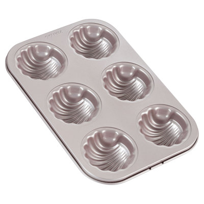 CHEFMADE 6 Cavity Madeleine Mold Cake Pan
