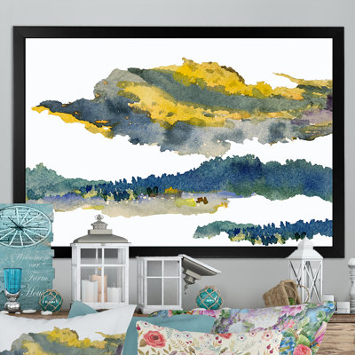 Abstract Landscape Forest Element - Floater Frame Print on Canvas