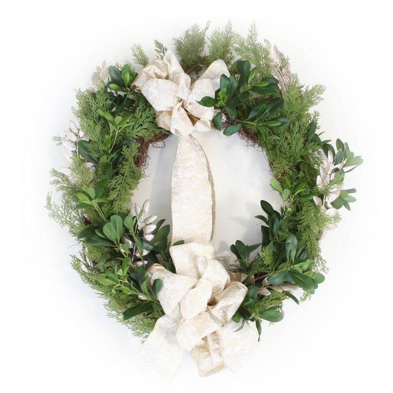 30 " Mixed Greenery Polyester Wreath