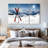 " Red Skis " 3 - Pieces-587950142