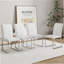 Ensemble de 4 chaises robustes: coussin de 2,1 po d'épaisseur, structure en fer, parfait pour la maison ou le bureau. Couleurs classiques, bon rapport qualité-prix-909487977-909487980