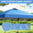12X12 Pop Up Canopy  Tent With One Push Setup,  Instant Portable Shelter With Sandbags, Blue-123311107-123311106