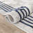 Kampen Abstract Modern Glam Blue Area Rug-92535197