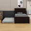 Lit plateforme avec lit gigogne-1033058906