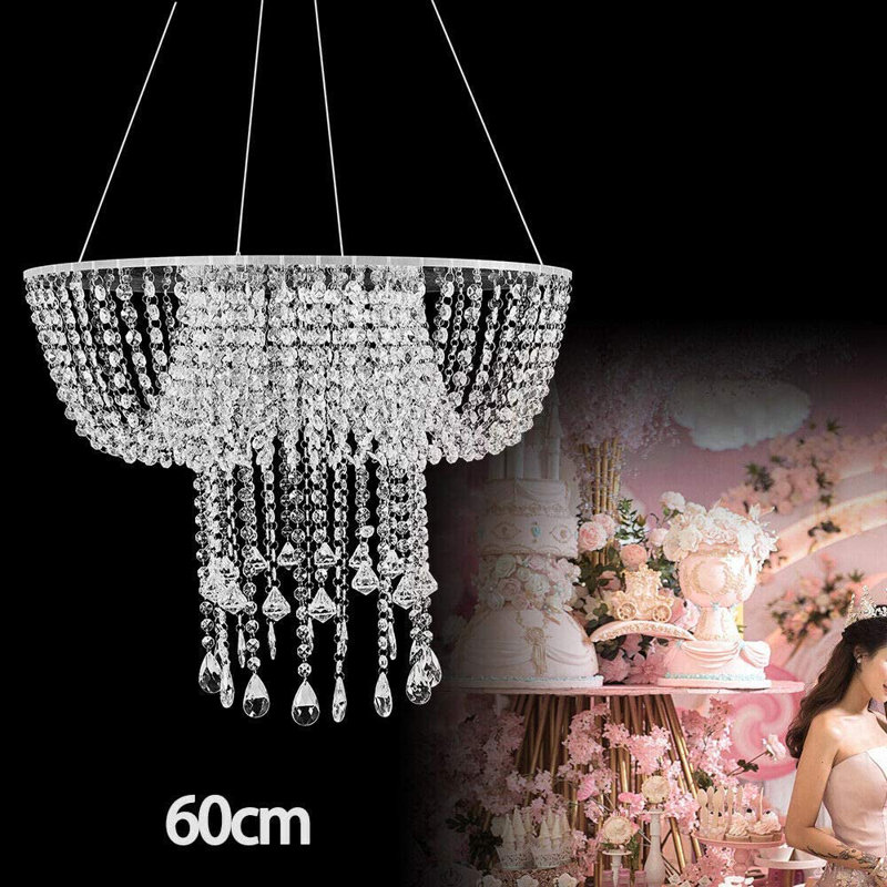 Luxurious Crystal Chandelier Hanging Cake Stand