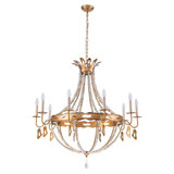 Monteleone 10 Light Chandelier - Gold