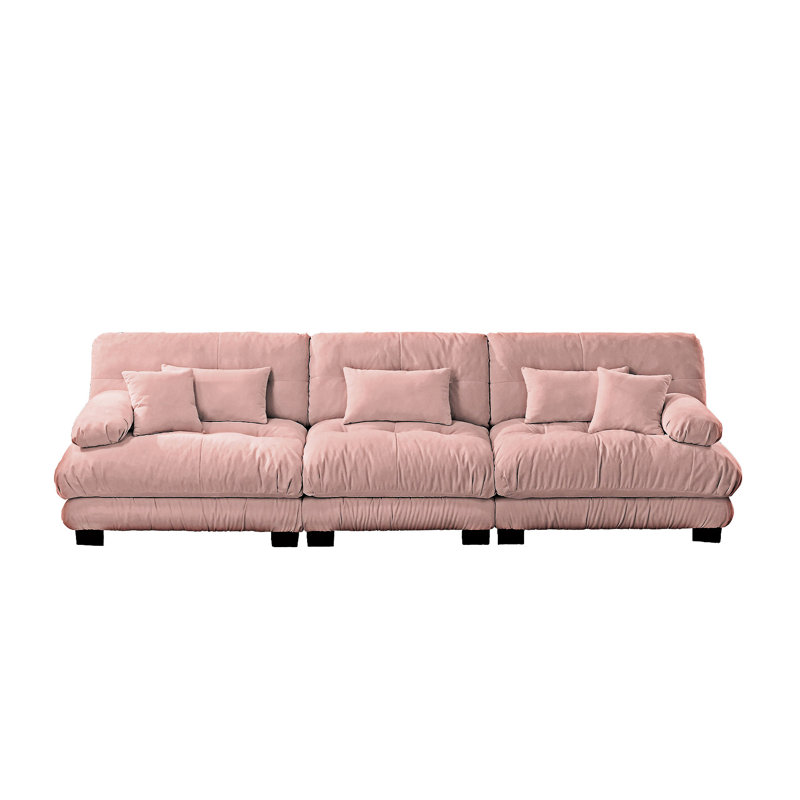 Canapé modulaire rembourré, Rose