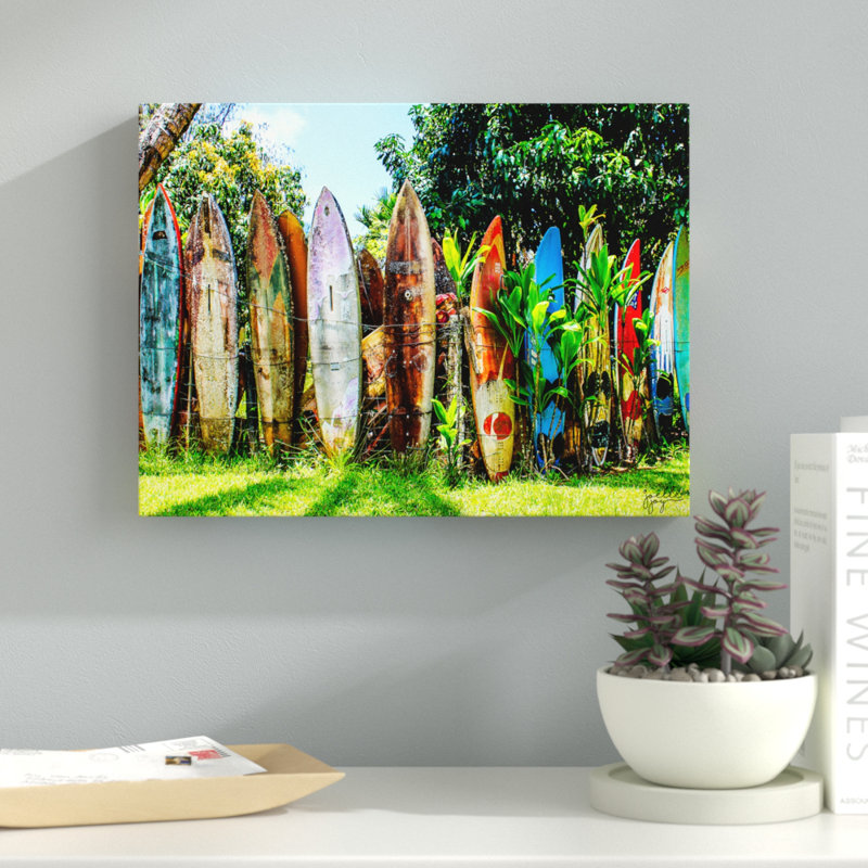 " Surfboard Fence " by Joelle Joy, 20" H x 30" W x 1.5" D