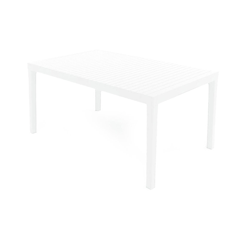 Foxborough Rectangular Outdoor Dining Table , 90cm W x 150cm D, White