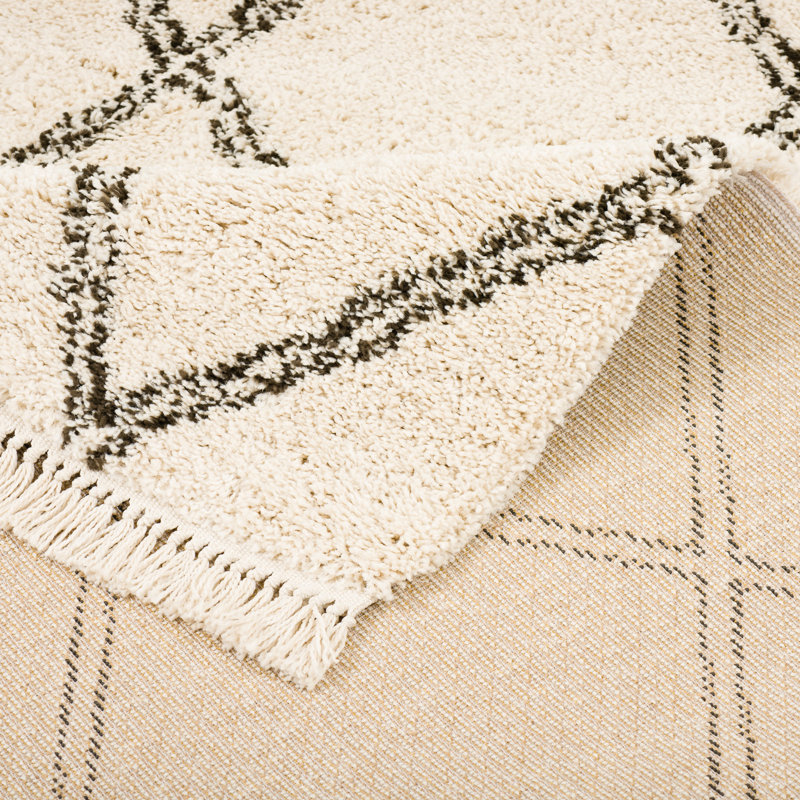 Kepler Geometric Shag Area Rug, Rectangle 135 x 190cm