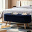 Banc de rangement avec repose-pieds ovale-892465274