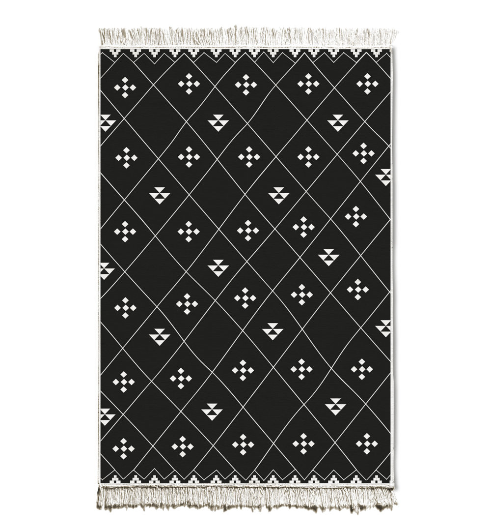Croley Geometric Hand Woven 120cm X 180cm Area Rug