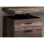 Bureau contemporain pour bureau à la maison, l 48 po, plateau en stratifié brun, pieds en métal noir, avec bureau pour ordinateur portable de 48 po pour bureau, surface, cadre, configuration réversible,