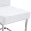 Ensemble de 4 chaises de salle à manger épaissies blanches avec des ensembles de ressorts intégrés et une conception ergonomique, alliant parfaitement confort et élégance.