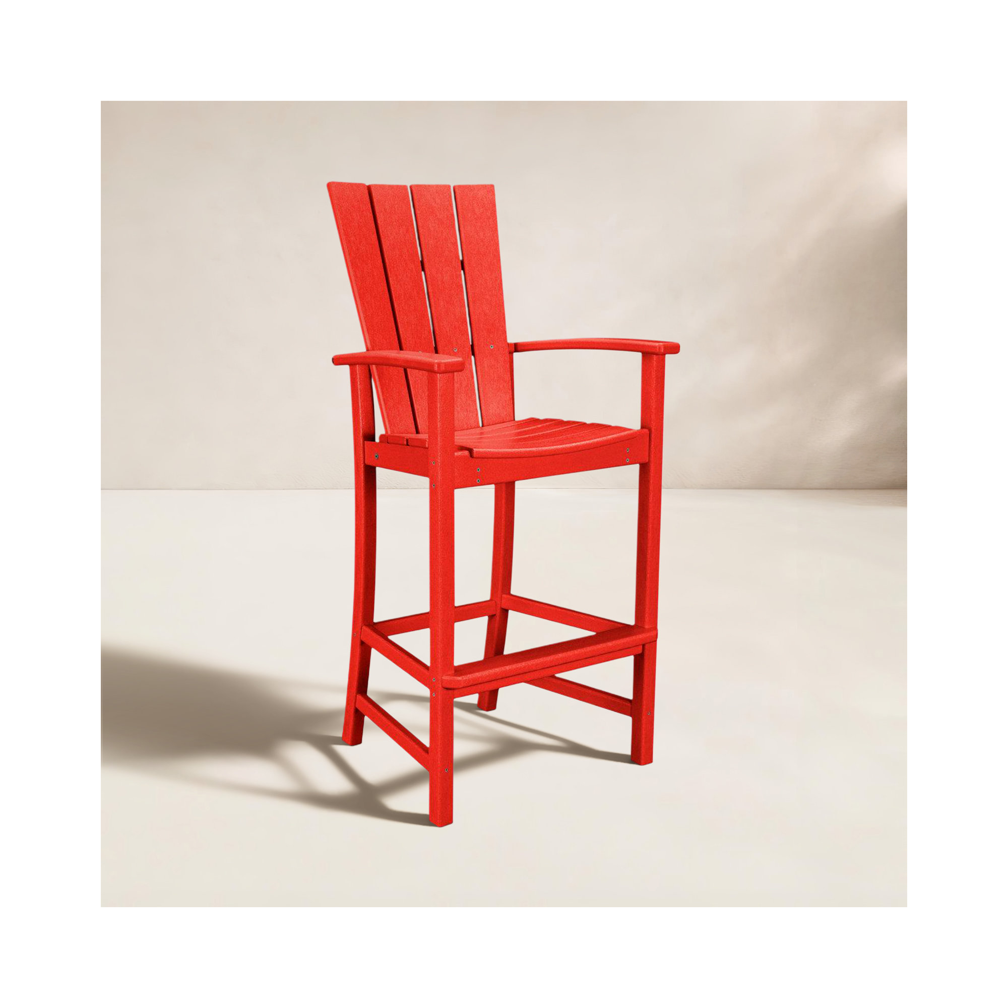 POLYWOOD Quattro Bar Set, Sunset Red
