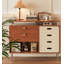Armoire d'appoint multifonctionnelle en bois massif moderne et minimaliste