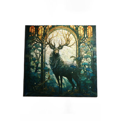 Mystérieux cerf - casse-tête en bois par Wizardi F07N9-18