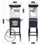 Machine à maïs soufflé avec chariot mobile et bouilloire en acier inoxydable 8 oz