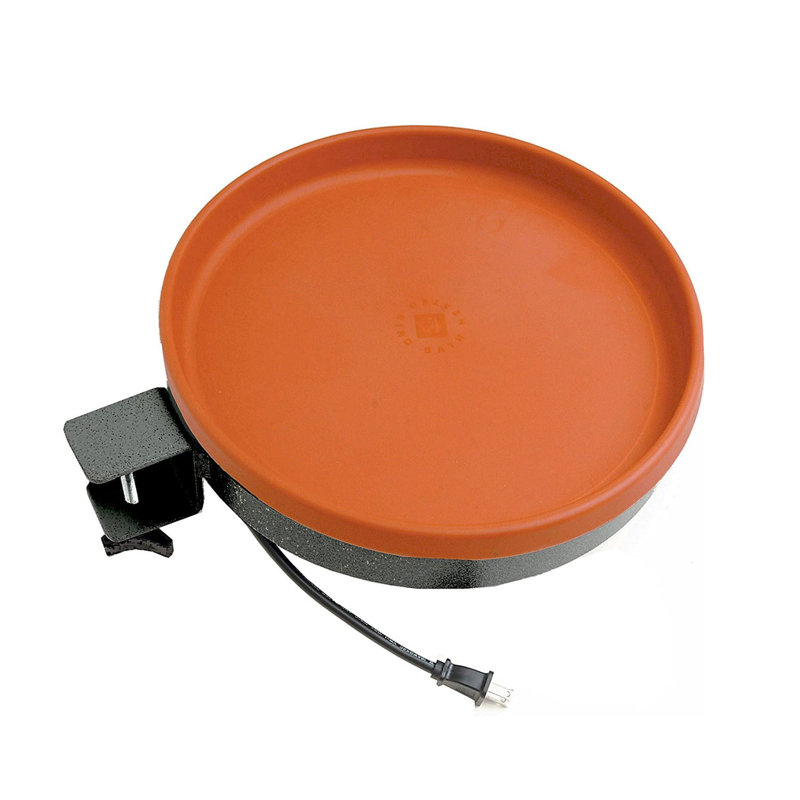 Bain d'oiseaux chauffant 3 en 1 de 75 watts Farm Innovators, terre cuite (paquet de 4)