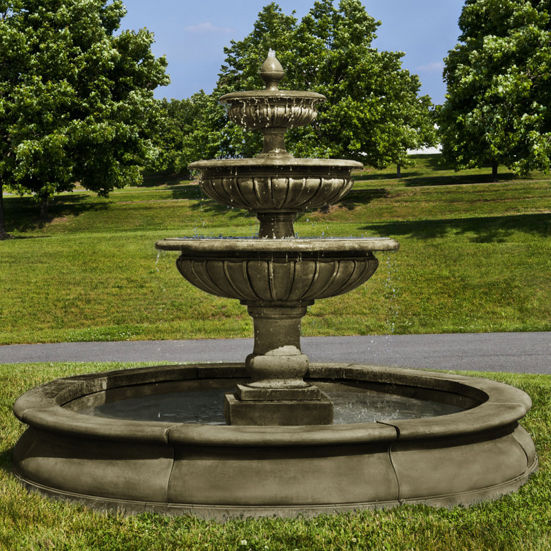 Estate Fountain, English Moss