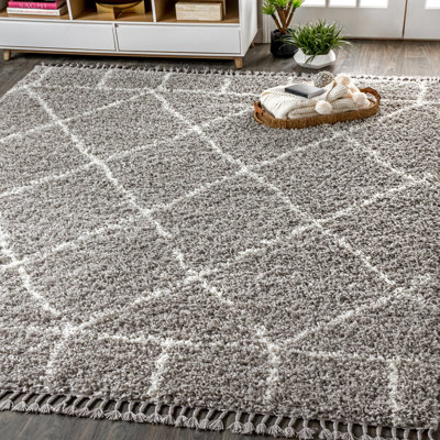 Tapis gris / ivoire Cantera