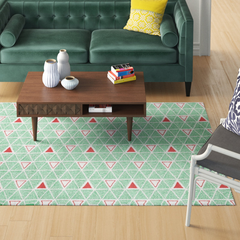 Jordao Geometric Indoor Rug, Rectangle 5' x 7'