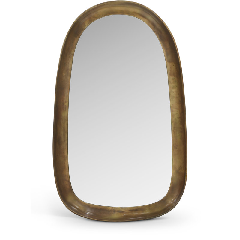 Auberge Mirror, Antique Brass