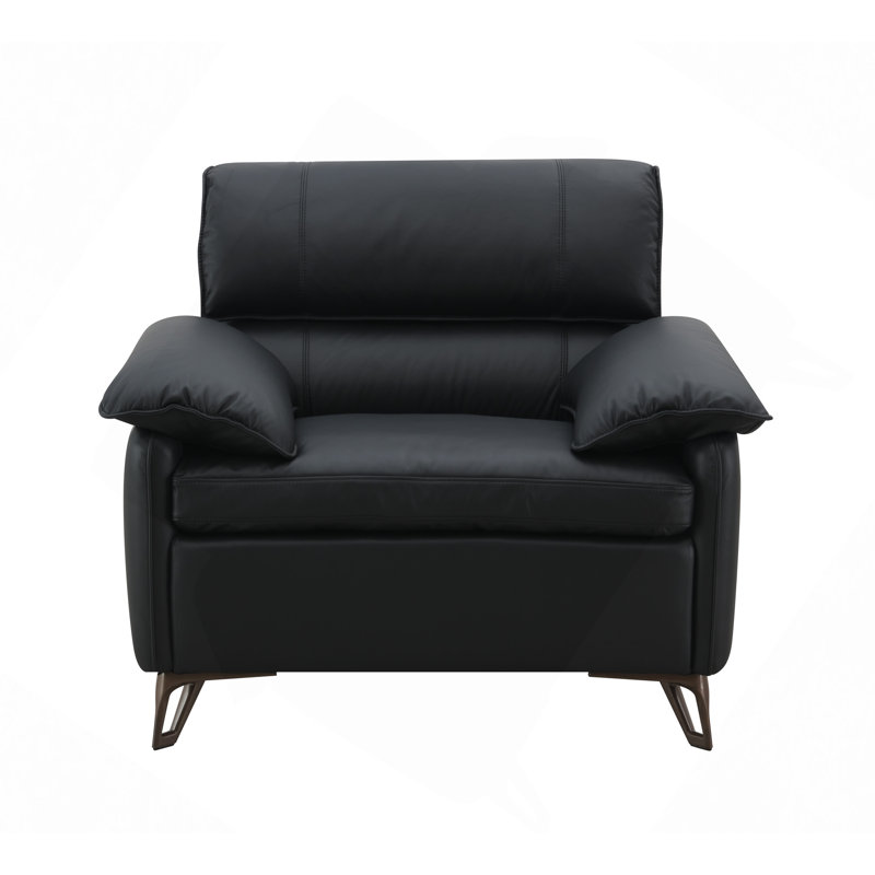 Chaise en cuir Eilene