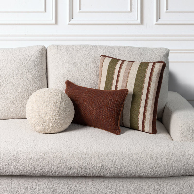 Artisan Luxury Lumbar Pillow Cover & Insert, Round 20"