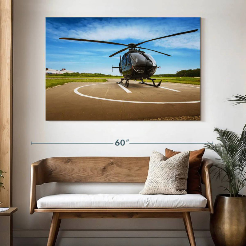 Mehar Helicopter, 34" H x 51" W