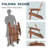 Set of 2 Outdoor Folding Adirondack Chairs - Weatherproof Hemlock Wood Patio Furniture for Garden, Backyard, Fire Pit & Deck Seating-1411551891