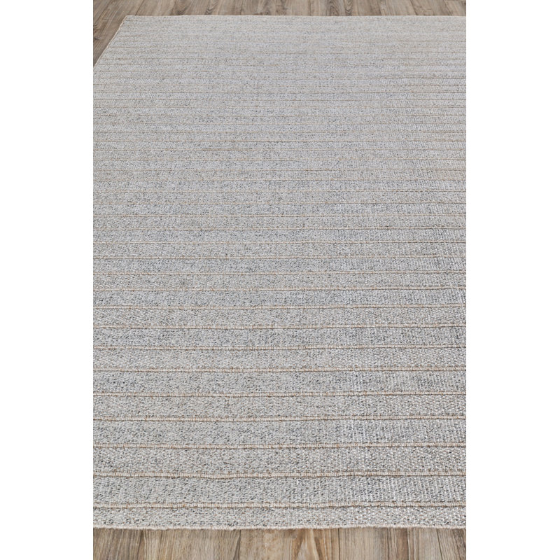 Nova Striped Area Rug in Natural Beige, Rectangle 2' x 3'