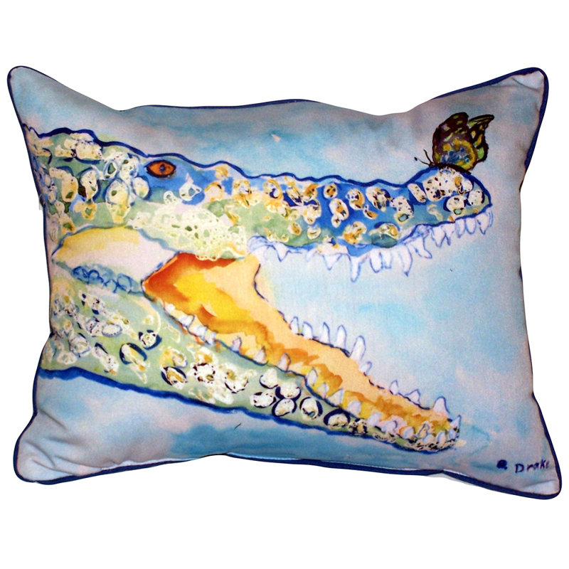 Coussin extérieur Croc and Butterfly, Très grand