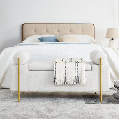 Banc de rangement en tissu Ailsa