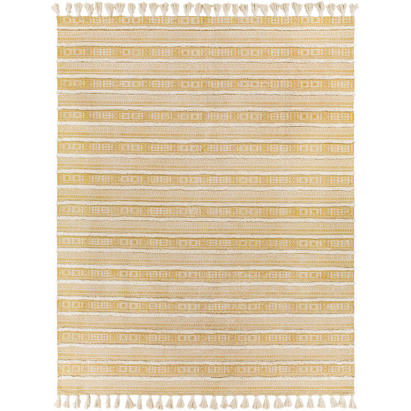 Laurent Cotton Striped Indoor Rug, Rectangle 8' x 10'
