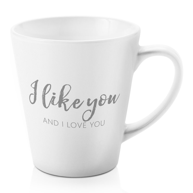 Grande tasse à café i like & love you