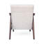 Chaise d'appoint Mid-Century moderne, fauteuil capitonné avec revêtement et structure, 1 pièce