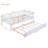 Wood Daybed With Trundle And Fence Guardrails-448797178-448797179