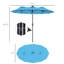 Large Patio Umbrella For 6-8 Person Rectangular/Oval Table, 12 Ribs Rustproof Steel Frame, Uv Protected Waterproof, Easy Crank Lift-942247957-942247959