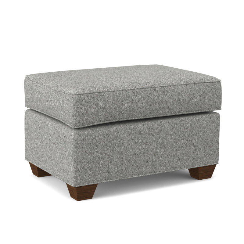 Clark 27" Wide Rectangle Standard Ottoman, Montana Walnut, Connelly Dove