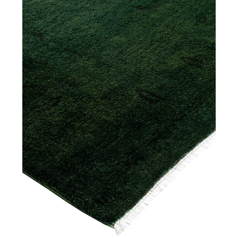 Overdyed One-of-a-Kind 6' 2" X 9' 4" Hand Knotted Area Rug