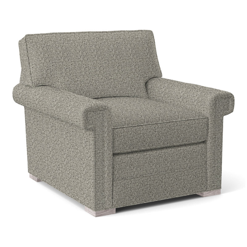 Fauteuil 36 po Davidson, Non, Graphite Tuck, Gris tourterelle