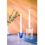 Bougeoir en verre transparent et jaune-121711324-121711325